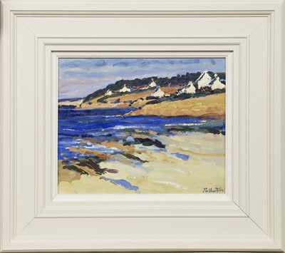 Lot 125 - BRITTANY COAST, AN ACRYLIC BY JAMES FULLARTON