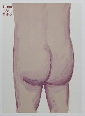 Lot 238 - LOOK AT THIS, A LITHOGRAPH BY DAVID SHRIGLEY