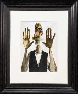 Lot 247 - HANDS UP, A PRINT BY JOHN BYRNE