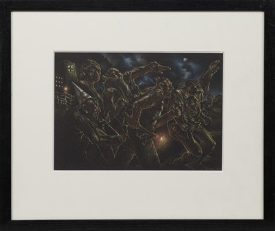 Lot 257 - TURNING POINT, A PASTEL BY PETER HOWSON