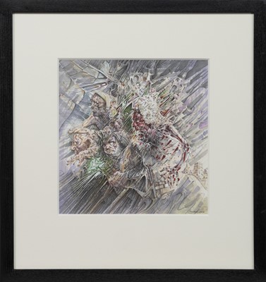 Lot 258 - THE LAST, A MIXED MEDIA BY PETER HOWSON