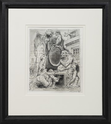 Lot 259 - HOSPITALITY INN, A MIXED MEDIA BY PETER HOWSON