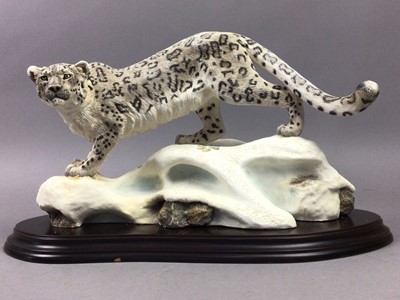 Lot 520 - SCULPTURE OF A SNOW LEOPARD AND ME AND YOU BEARS