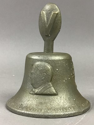 Lot 514 - RAF BENEVOLENT FUND BELL AND A PLAQUE