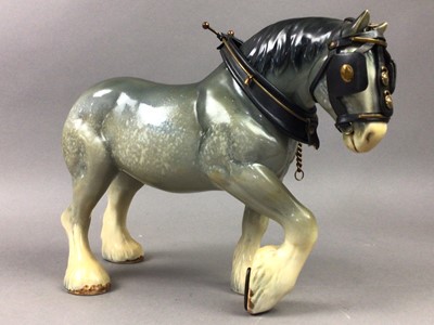 Lot 589 - A COLLECTION OF HORSE AND DOG MODELS