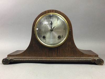 Lot 611 - A MANTEL CLOCK, BORDER FINE ARTS GROUP AND CUTLERY