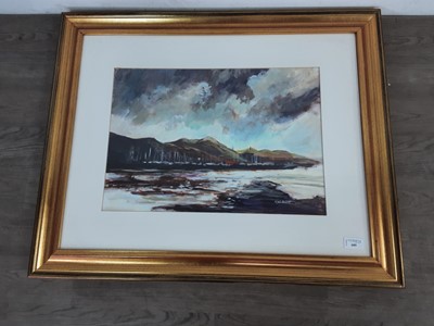 Lot 609 - LARGS YACHT HAVEN, AN OIL BY SHEILA WALLACE