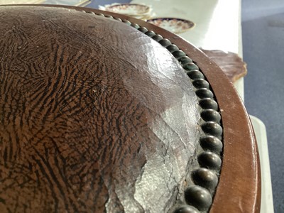 Lot 11 - AN EARLY 20TH CENTURY TAXIDERMY ELEPHANT'S FOOT STOOL