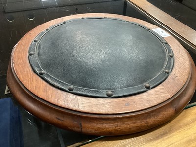 Lot 24 - AN EARLY 20TH CENTURY TAXIDERMY ELEPHANT'S FOOT STOOL