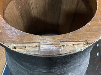 Lot 24 - AN EARLY 20TH CENTURY TAXIDERMY ELEPHANT'S FOOT STOOL