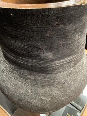 Lot 24 - AN EARLY 20TH CENTURY TAXIDERMY ELEPHANT'S FOOT STOOL