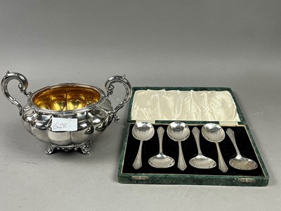 Lot 628 - A LOT OF SILVER AND PLATED WARE