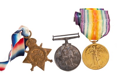 Lot 123 - A WWI SERVICE MEDAL TRIO