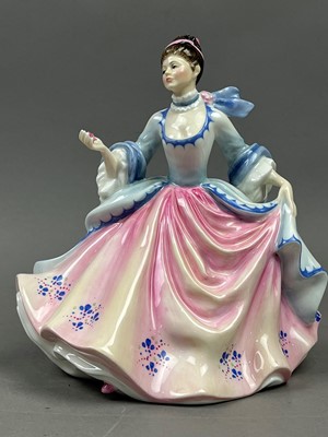 Lot 665 - A ROYAL DOULTON FIGURE OF 'REBECCA' AND OTHER FIGURES