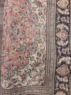 Lot 1258 - A MIDDLE EASTERN SILK RUG
