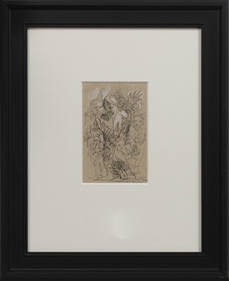 Lot 269 - AN UNTITLED INK DRAWING BY PETER HOWSON