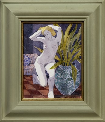 Lot 272 - GIRL IN SUNLIGHT, A WATERCOLOUR BY JAMES GORMAN