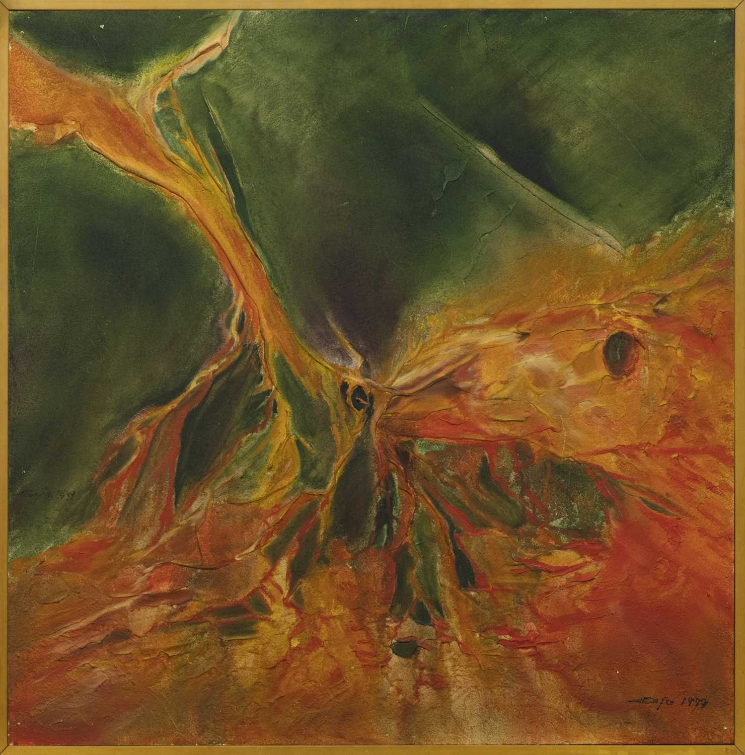 Lot 273 - AN UNTITLED OIL BY BRIGITTE GROTHE NEUMANN