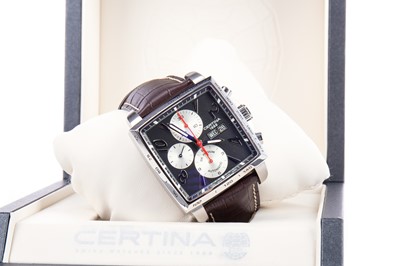 Lot 825 - A GENTLEMAN'S CERTINA DS PODIUM STAINLESS STEEL AUTOMATIC WRIST WATCH