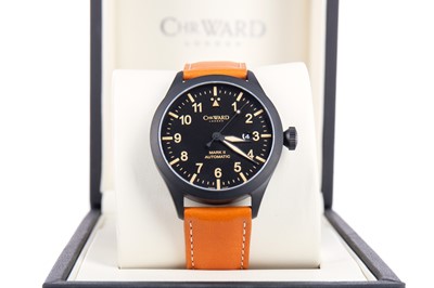 Lot 832 - A GENTLEMAN'S CHRISTOPHER WARD C8 PILOT MK II PVD COATED STAINLESS STEEL AUTOMATIC WRIST WATCH