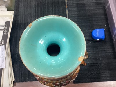 Lot 460 - A WILHELM SCHILLER & SON MAJOLICA VASE