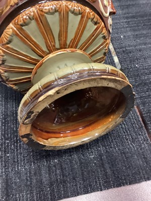 Lot 460 - A WILHELM SCHILLER & SON MAJOLICA VASE