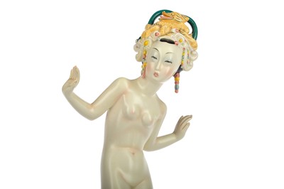 Lot 463 - ELENA KÖNIG SCAVINI (ITALIAN, 1886-1974) FOR LENCI, A RARE LIU TU FIGURE