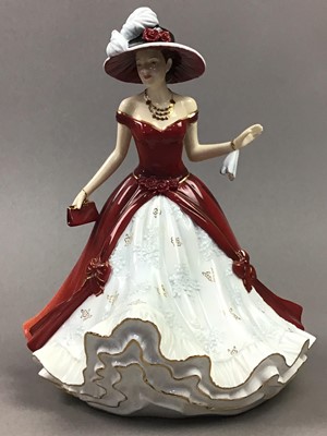 Lot 130 - A ROYAL DOULTON FIGURE AND OTHER CERAMICS