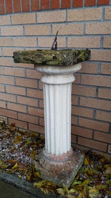 Lot 138 - A REPRODUCTION 'MORNING GLORY' SUNDIAL ON COLUMN