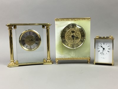 Lot 48 - A JAMES RITCHIE & SON OF EDINBURGH CARRIAGE CLOCK AND THREE OTHERS