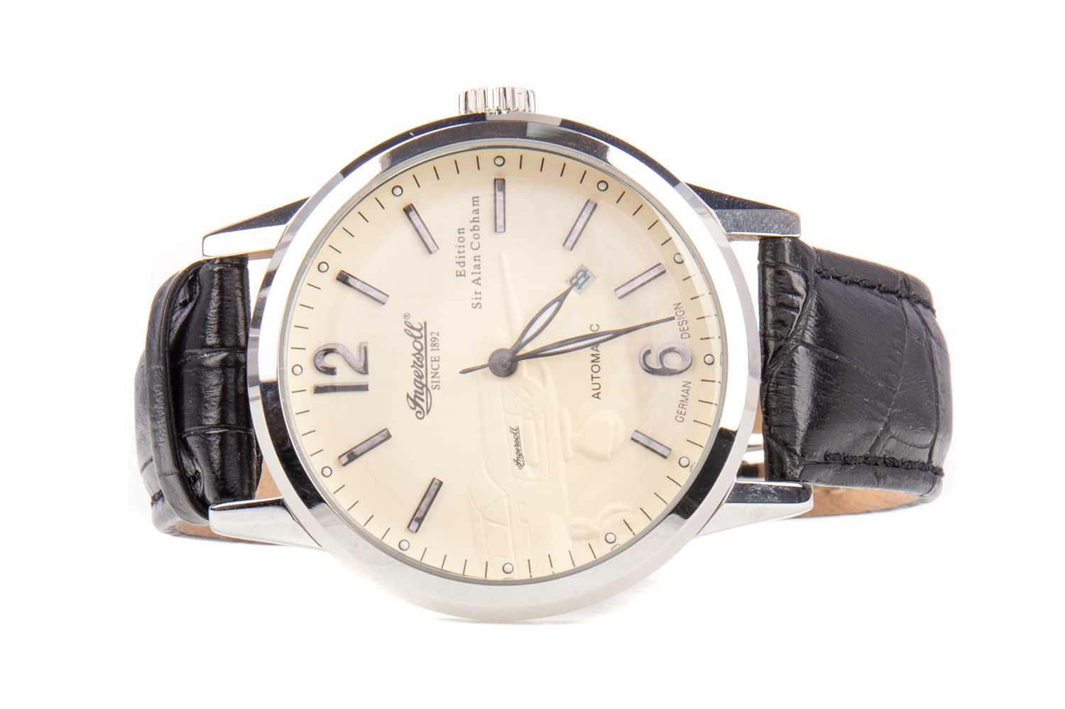 Lot 880 - A GENTLEMAN'S INGERSOLL SIR ALAN COBHAM EDITION STAINLESS STEEL AUTOMATIC WRIST WATCH
