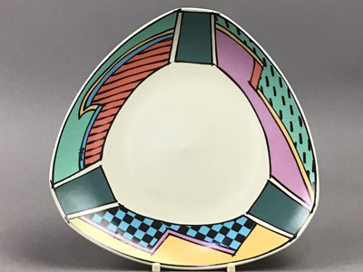 Lot 64 - A SET OF THREE DOROTHY HAFNER FOR ROSENTHAL 'FLASH' PLATES, ALONG WITH OTHER ITEMS