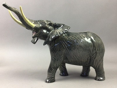 Lot 148 - A BESWICK MODEL OF A BULL ELEPHANT