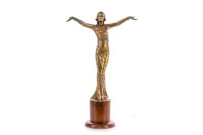 Lot 469 - A FRENCH ART DECO GILT METAL FIGURE