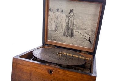 Lot 595 - A LATE 19TH CENTURY TRAVELLING SYMPHONION