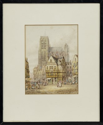 Lot 300 - ARBEVILLE, NORMANDY, A WATERCOLOUR BY HENRY THOMAS SCHAFFER