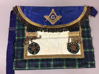 Lot 197 - A VINTAGE MASONIC APRON