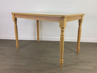 Lot 184 - A MODERN KITCHEN TABLE AND FOUR CHAIRS