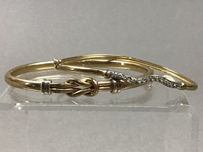 Lot 208 - TWO GOLD BANGLES