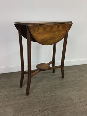 Lot 212 - A MAHOGANY NEST OF TABLES AND OTHERS