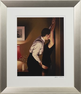 Lot 27 - GAME ON, A SIGNED SILKSCREEN PRINT BY JACK VETTRIANO