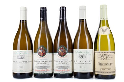 Lot 315 - 5 BOTTLES OF FRENCH WHITE WINE - INCLUDING BACHEY-LEGROS 2013 CHASSAGNE-MONTRACHET