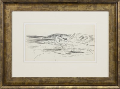 Lot 297 - LANDSCAPE, A CHARCOAL BY SIR WILLIAM MACTAGGART