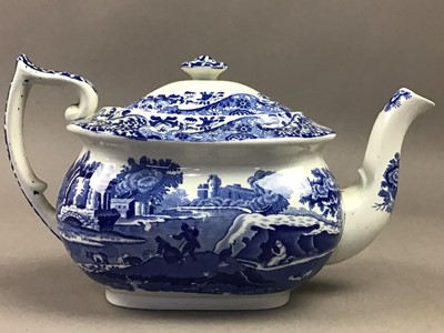 Lot 278 - A COPELAND SPODE TEA POT AND OTHER CERAMICS