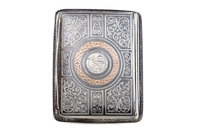 Lot 152 - A LATE 19TH/EARLY 20TH CENTURY AUSTRIAN SILVER AND NIELLO ENAMEL CIGARETTE CASE