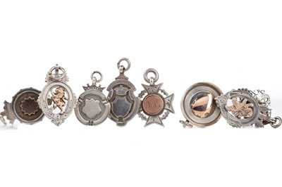 Lot 193 - EIGHT LATE 19TH/EARLY 20TH CENTURY SILVER FOB METALS