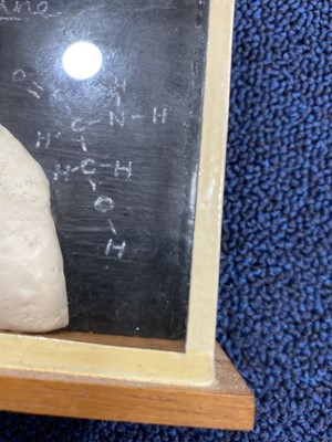 Lot 23 - AN UNUSUAL CLAY BUST OF A SCIENTIST