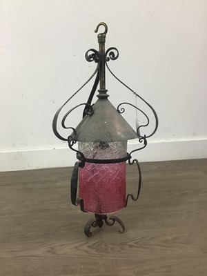 Lot 490 - AN ARTS AND CRAFTS HALL LANTERN