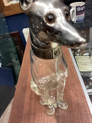 Lot 195 - AN EARLY 20TH CENTURY AUSTRIAN ZOOMORPHIC SCHNAPPS DECANTER