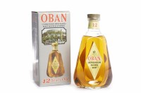 Lot 1338 - OBAN 12 YEARS OLD Active. Oban, Argyll. 75cl,...